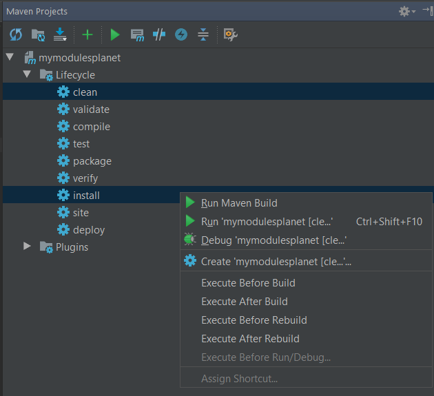 how to make a java class with maven in intellij ultimate